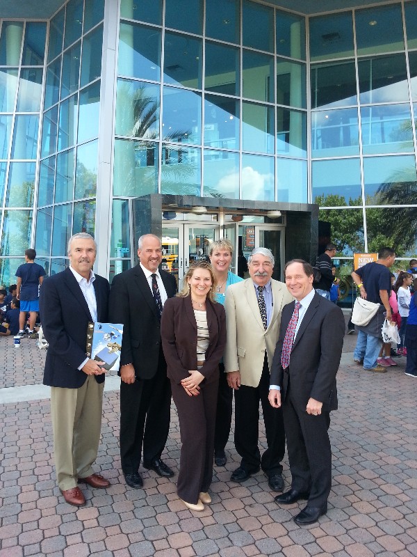 Chapter board members at the Discovery Science Center in October are (l-r) Steve Scott, Adam Feingold, Andrea Loper, Laura Pope, Don Tomajan and Spencer Bauer.